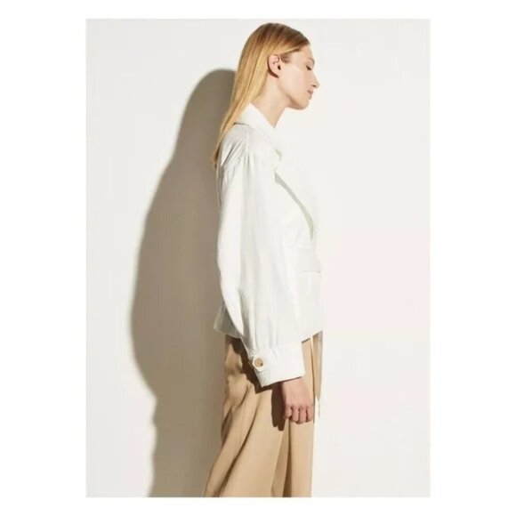 NEW Vince | Belted Cotton Blazer - Picture 3 of 10